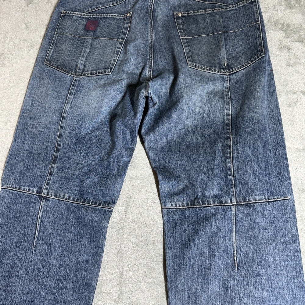 Marithe Francois Girbaud Baggy Denim Jeans Men's 40x33 Skater Y2K - Picture 2 of 14